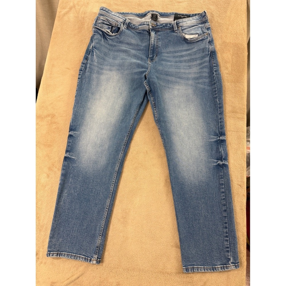 The Perfect Jean pants Athletic Fit Men's 42x32 Acid Blue Stretch cotton EUC